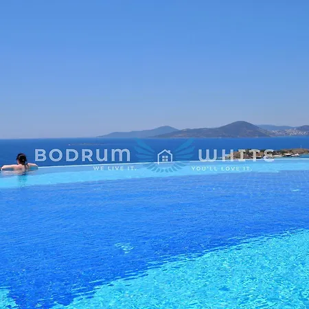 Bodrum Flamingo 4 Bed 4 Bath Duplex Holiday With Seaview فيلة *